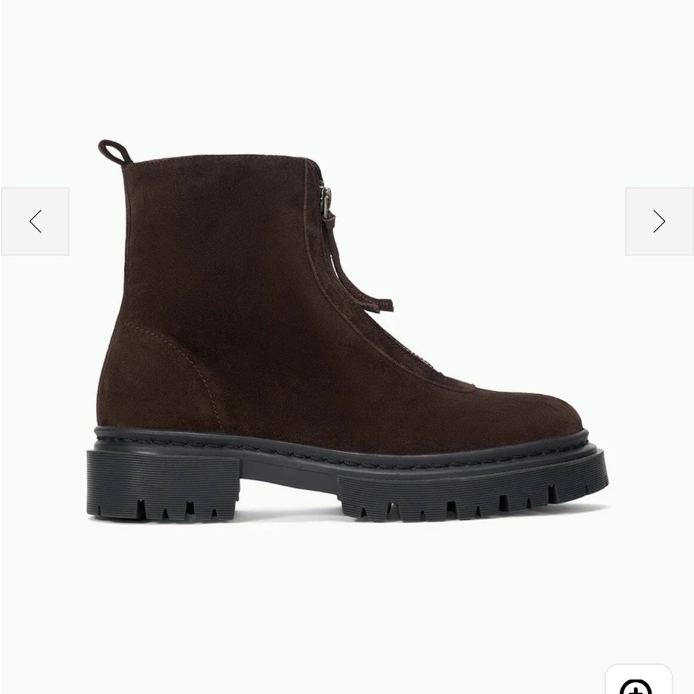 STAUD MILES ZIP ANKLE BOOT ESPRESSO